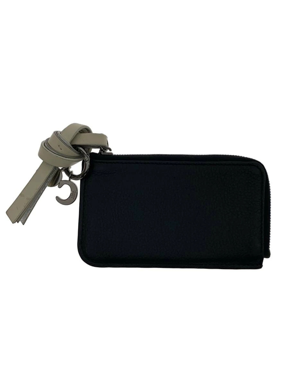 Chloe Card Case Wallet Leather Black Fragment